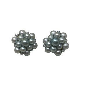 Women's Vintage Clip On Cluster Earrings